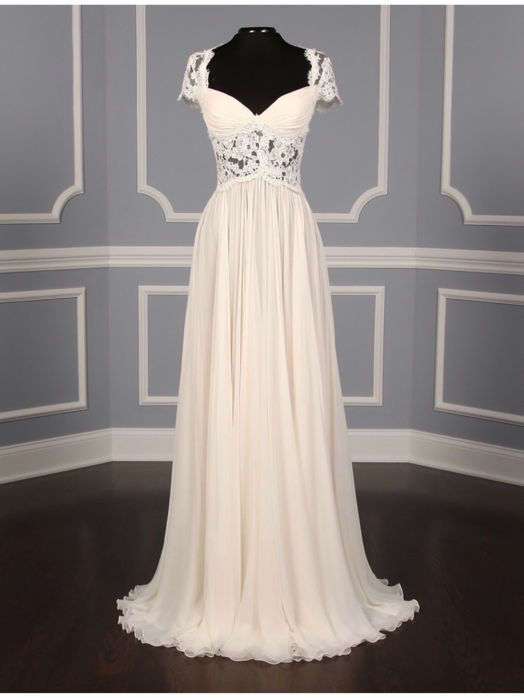 Nwt Reem Acra Adele Wedding Dress Chiffon And Lace
